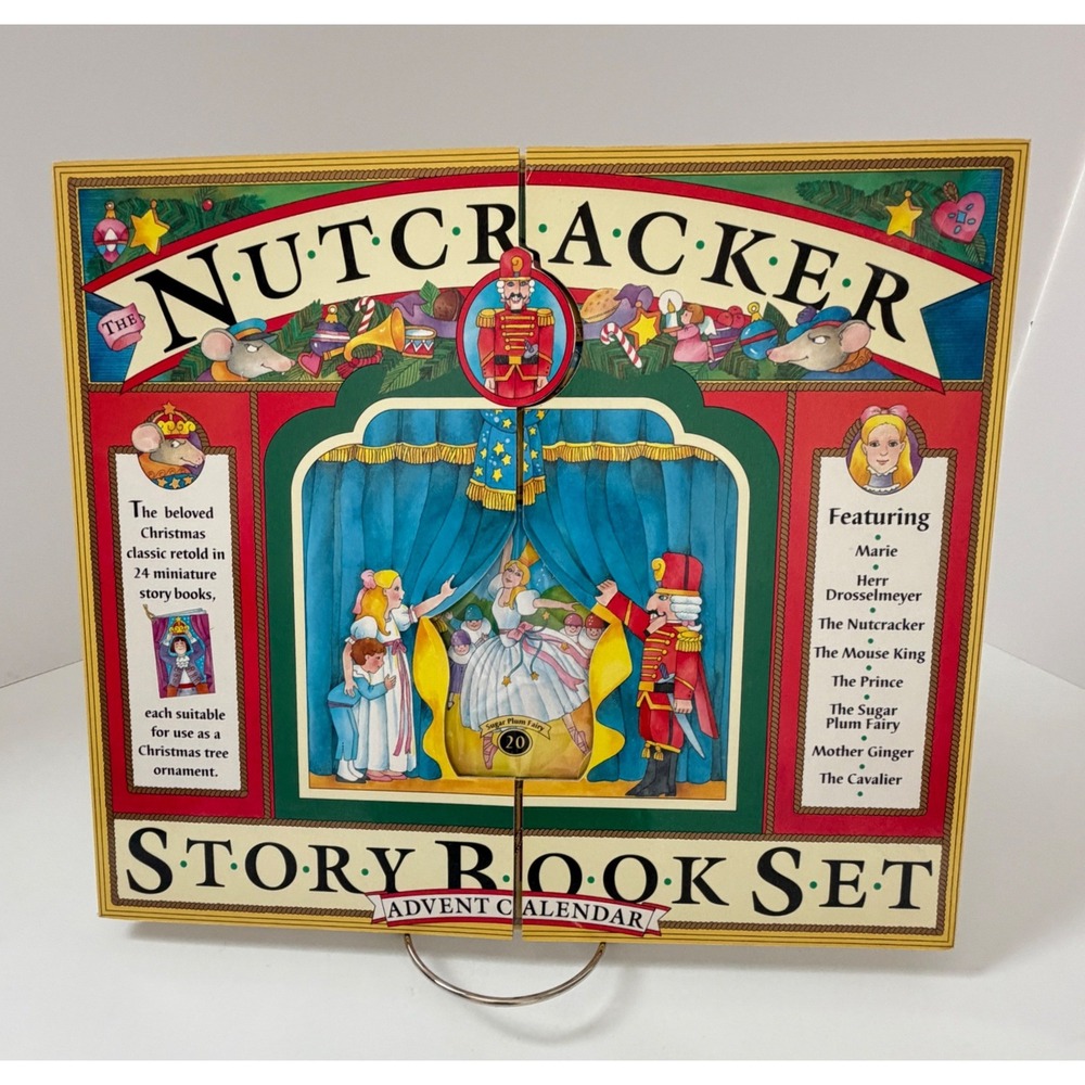 1993 Nutcracker Story Book Set Advent Calendar 24 Ornament Books Complete VTG